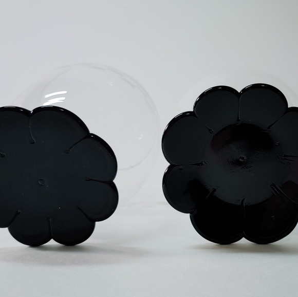 Set of 7 - Black Lily Pad Glasses - Picture 3 of 5